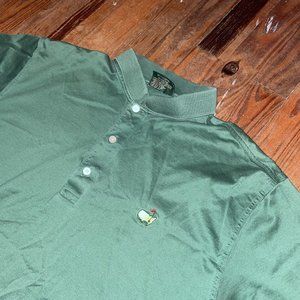 Amen Corner Masters Golf PGA Tournament Green Classic Logo Polo Large S/S Shirt
